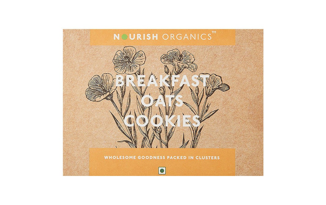 Nourish Organics Breakfast Oats Cookies    Box  150 grams